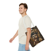 Shih Tzu Pirate Tote Bag, Eco-Friendly Canvas for Dog Lovers