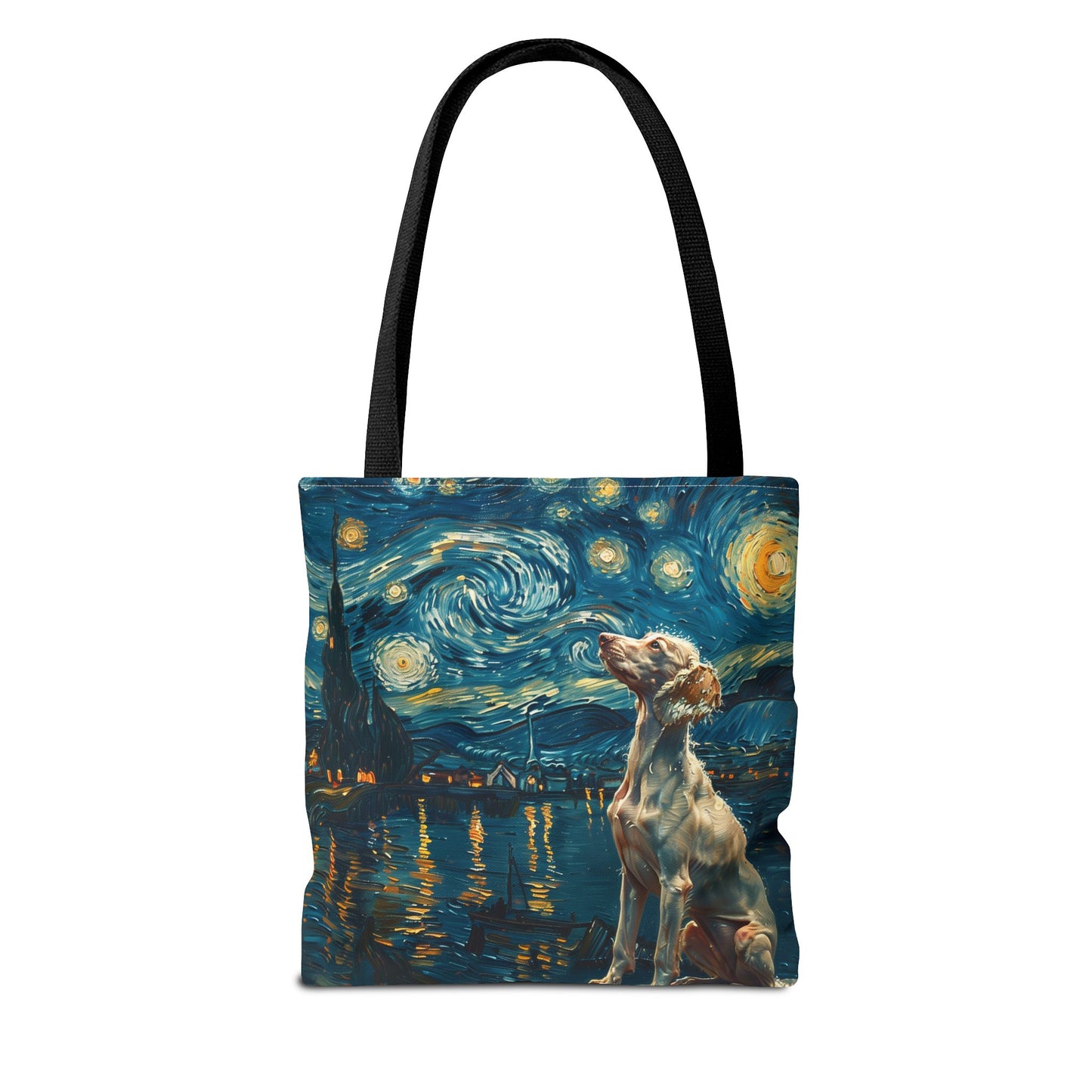 Starry Night Labrador Tote Bag - Artistic Eco-Friendly Canvas Gift - Darwin & Rose