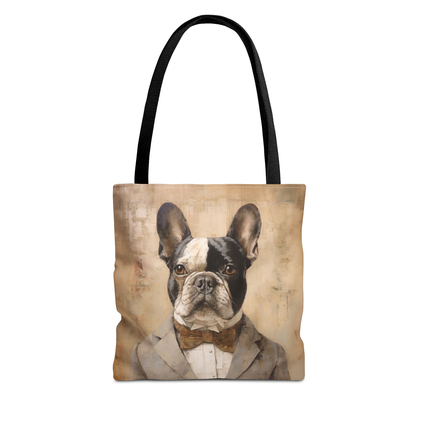 French Bulldog Portrait Tote Bag, Chic Canvas Accessory for Dog Lovers