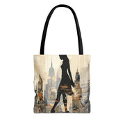 City-Chic Skyline Tote Bag - Modern Urban Canvas Bag for Everyday Use