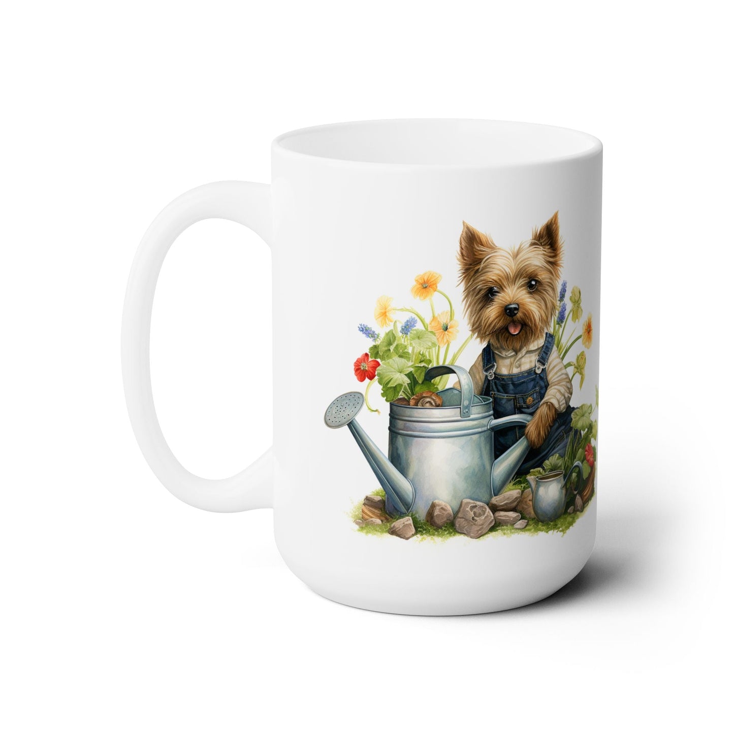 Yorkie Gardener Mug - Yorkshire Terrier Coffee Cup for Dog Lovers