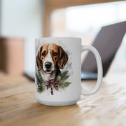 Beagle Holiday Mug - Festive Coffee Cup for Dog Lovers