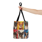 Colorful Chihuahua Pop Art Tote Bag, Pet Lover’s Gift