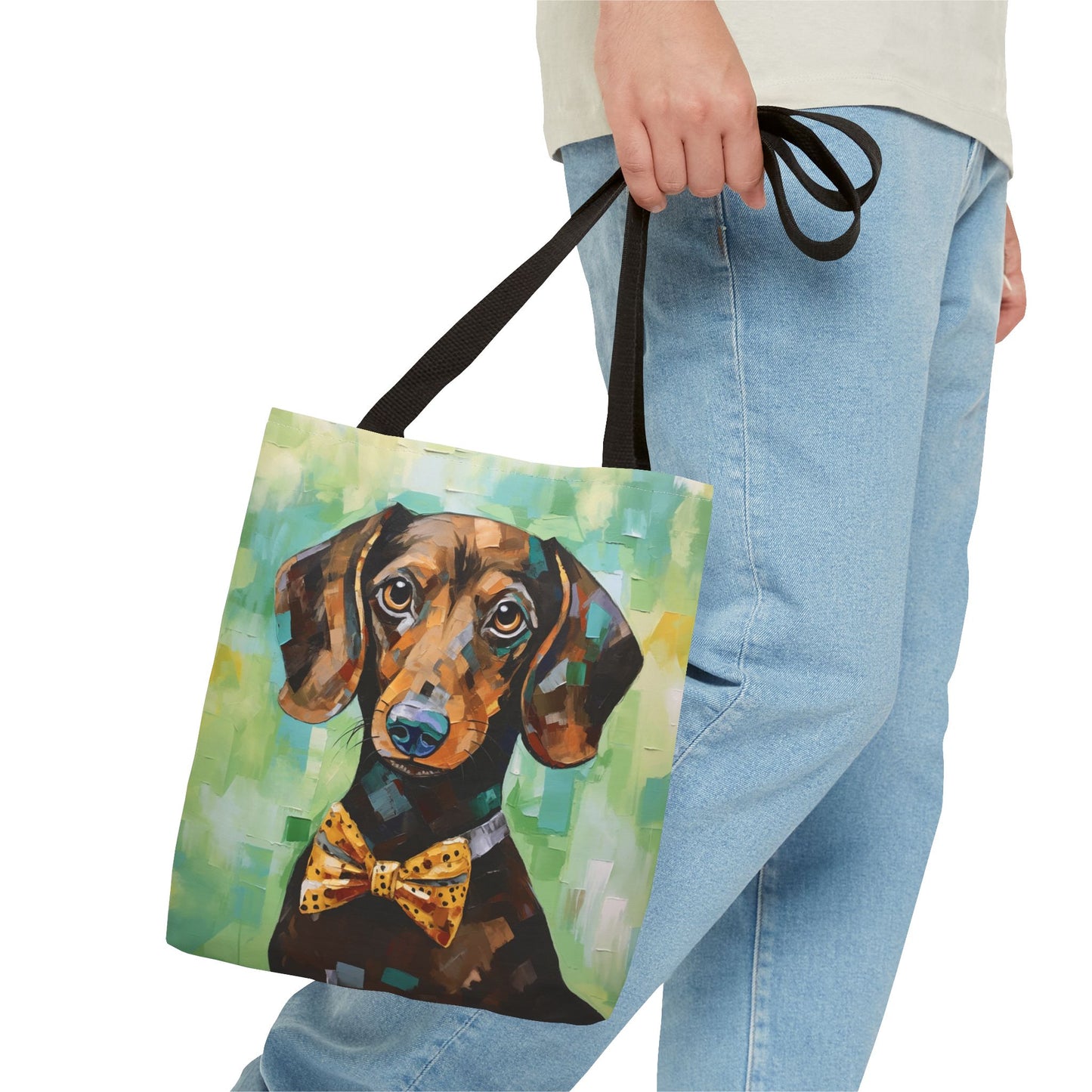 Dapper Dachshund Tote Bag – Stylish Art Canvas for Dog Lovers