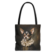 Aristocratic Chihuahua Tote Bag, Baroque Dog Art Accessory