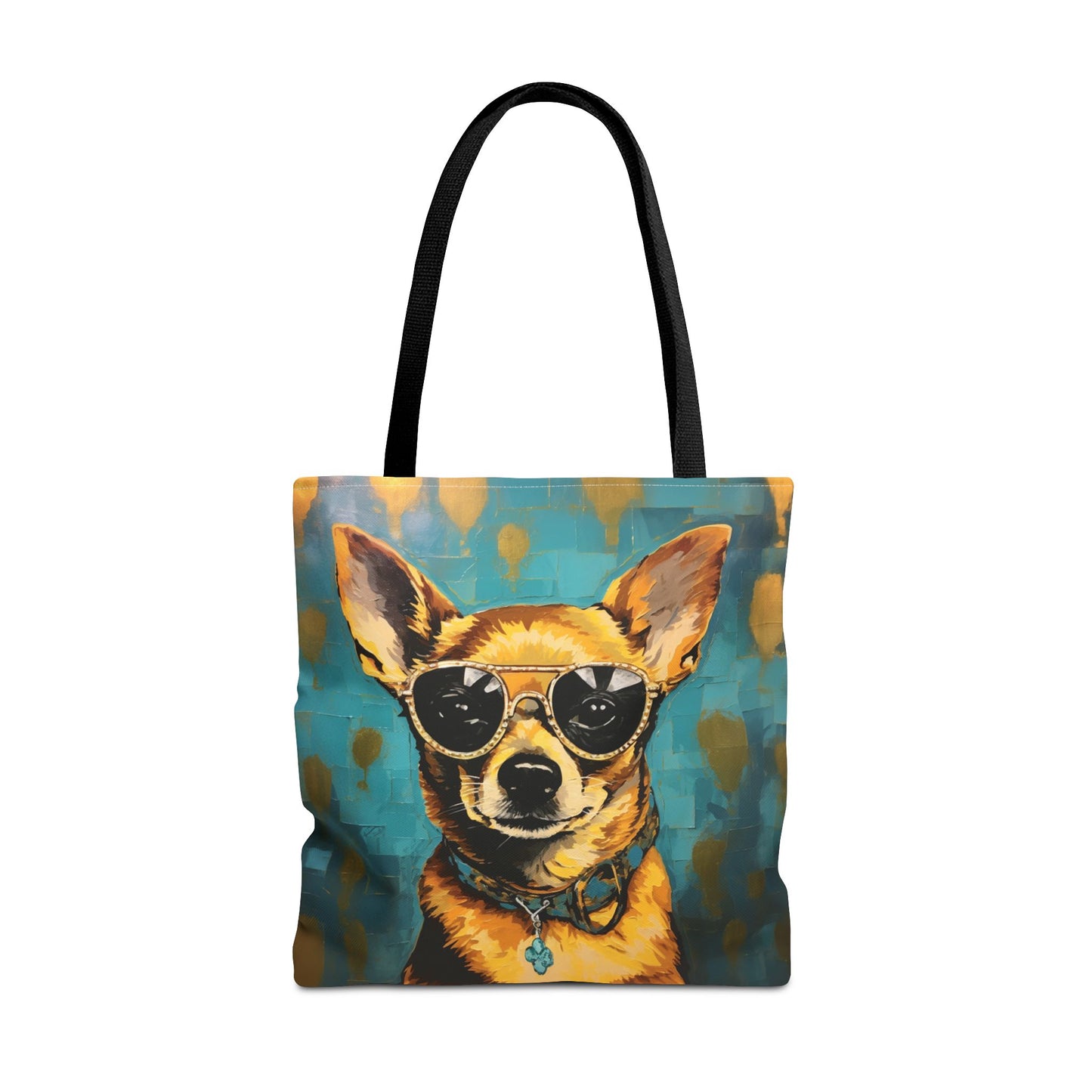 Chihuahua Glam Tote Bag – Retro Style Eco Canvas for Dog Lovers