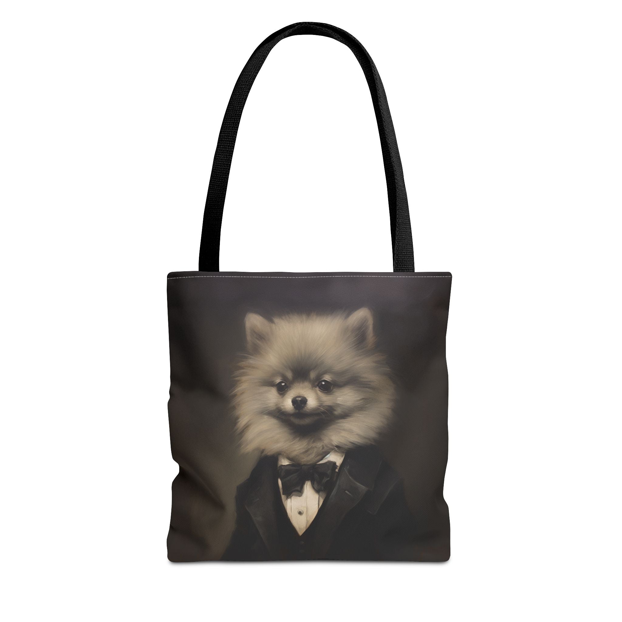 Elegant Pomeranian Gentleman Tote Bag – Stylish & Eco-Friendly Canvas Bag