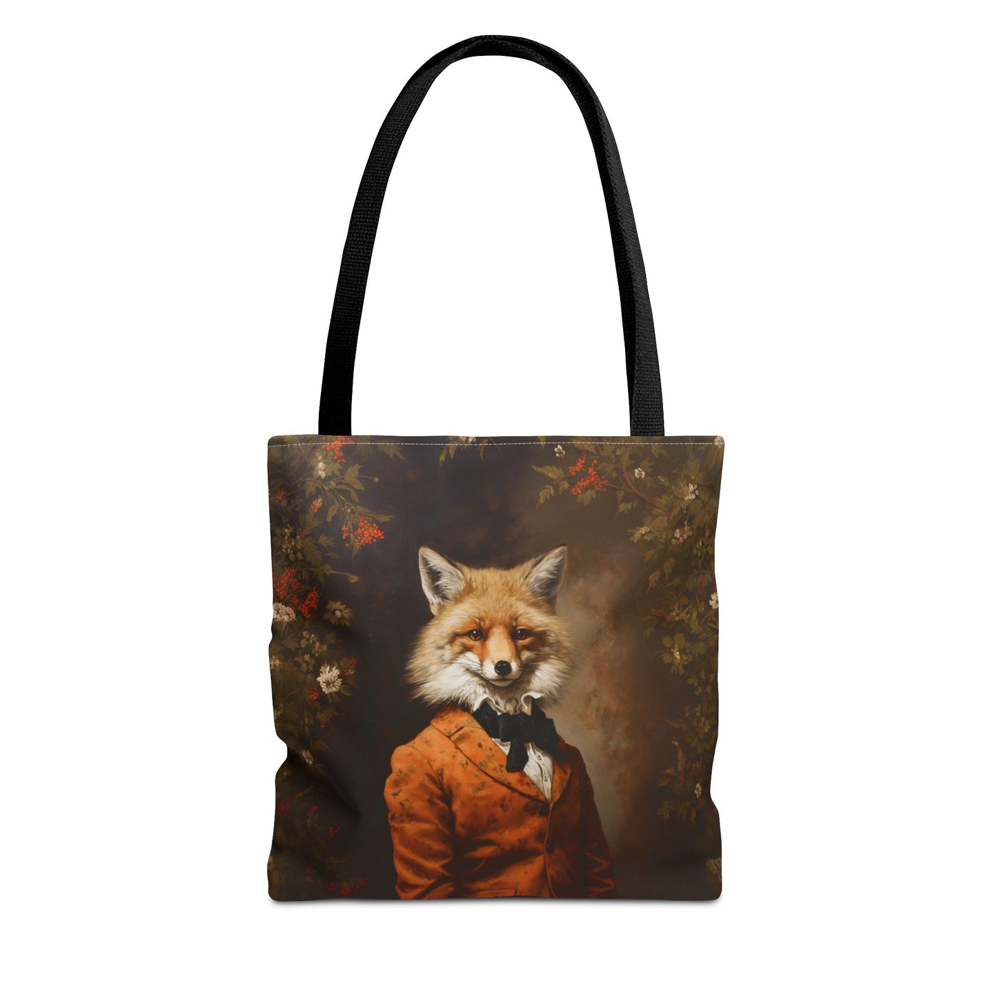 Dapper Fox Canvas Tote Bag, Artistic Nature-Lover Gift, Eco-Friendly Carryall