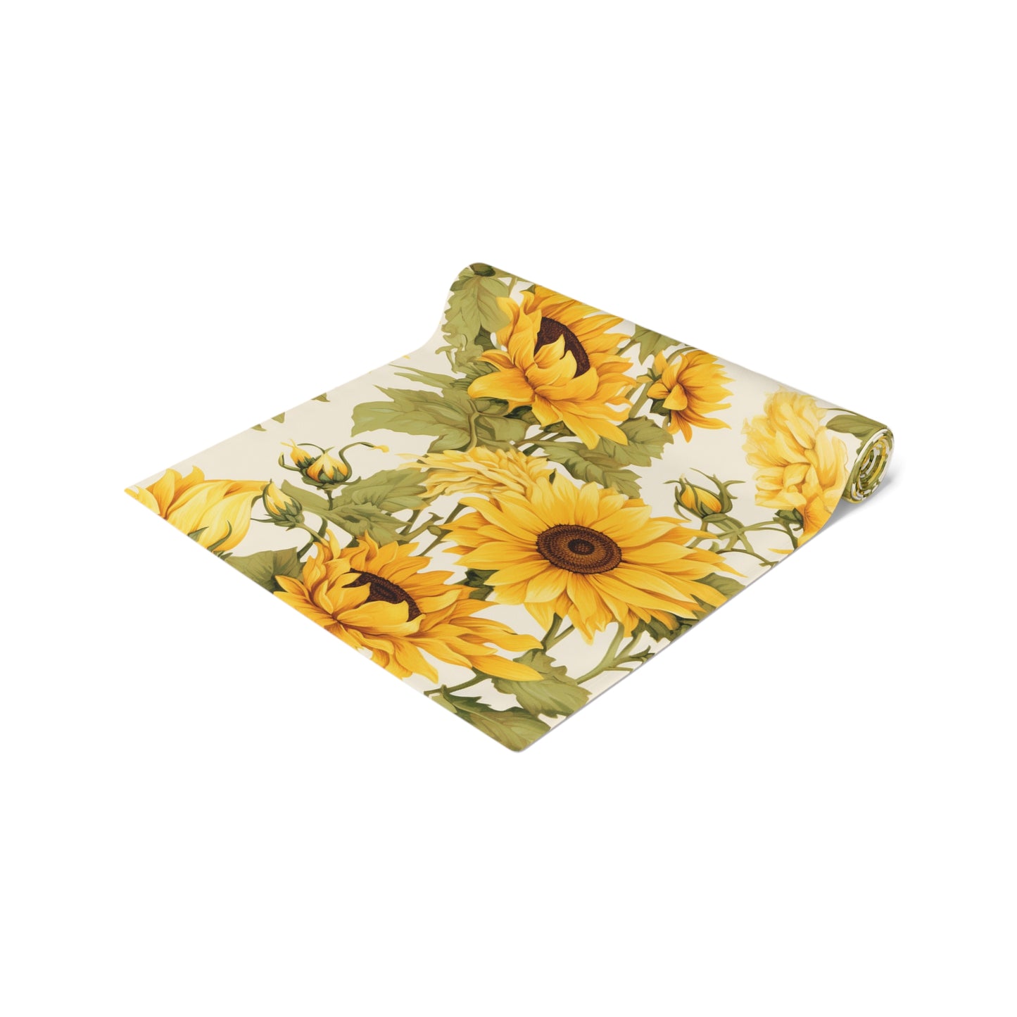 Golden Sunflower Table Runner | Yellow Floral Home Décor (72" or 90")