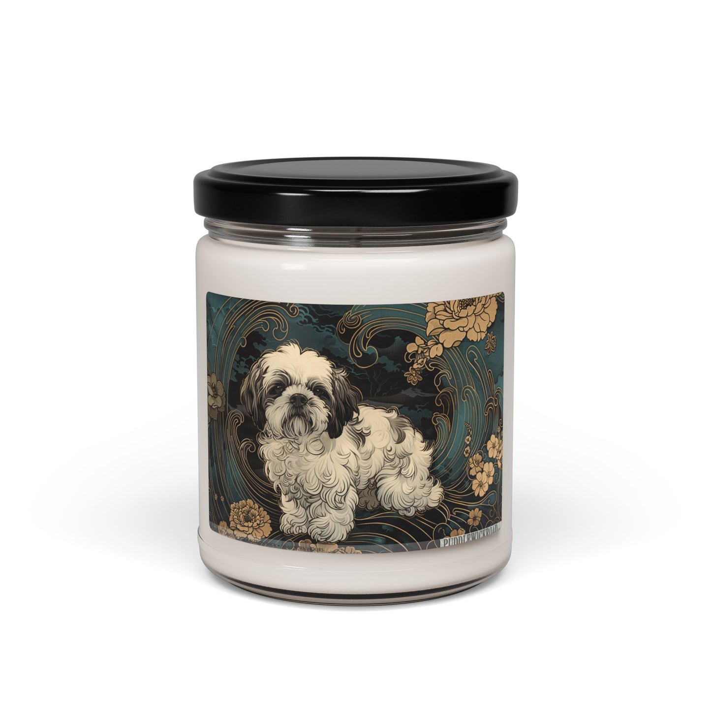 Shih Tzu Vintage Art Candle - Pet Memorial & Gift