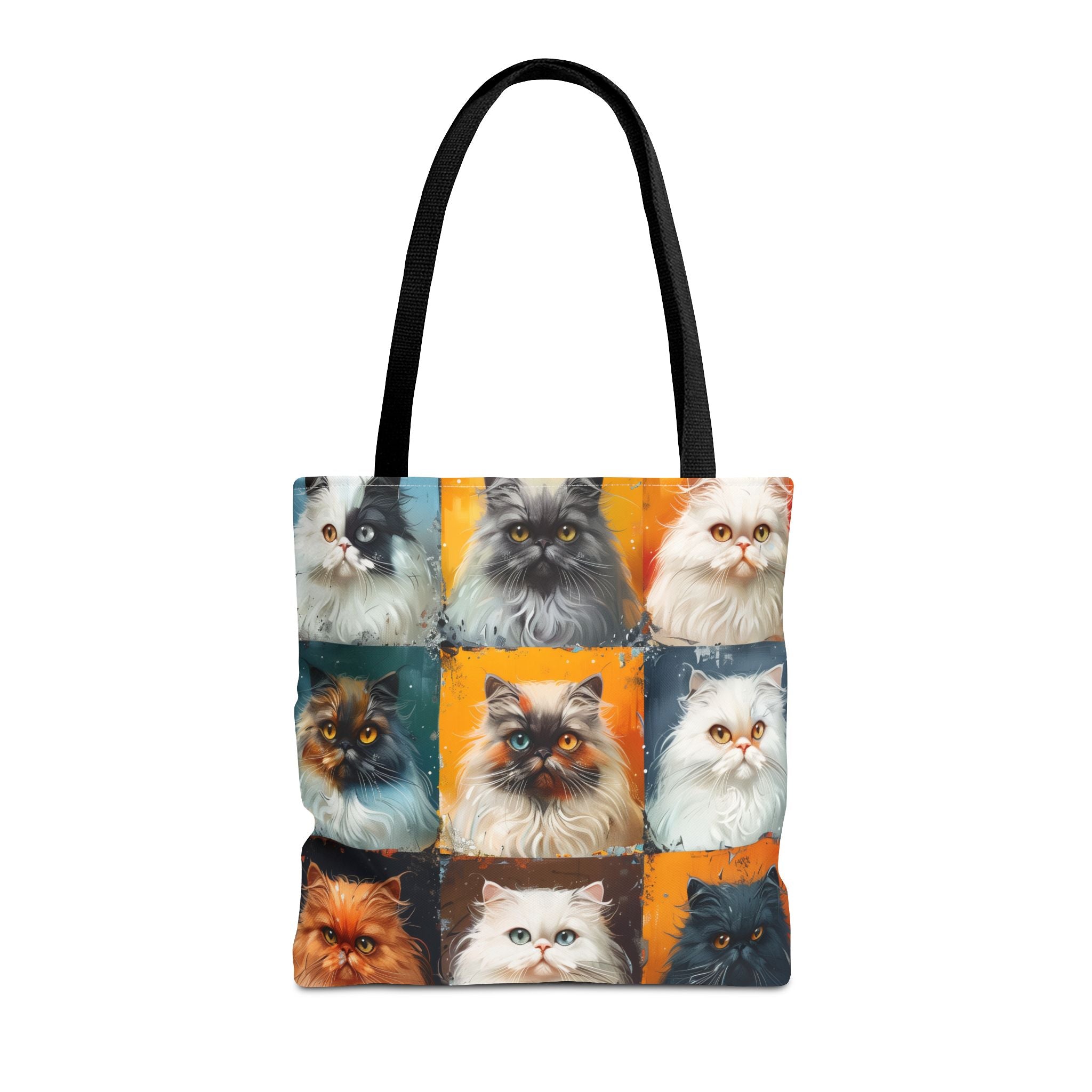 Persian Cat Lover Tote Bag - Colorful Kitty Art Canvas for Cat Enthusiasts