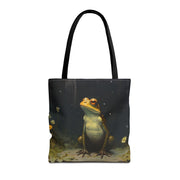 Frog-Themed Eco Tote Bag, Artistic and Nature-Inspired Canvas Bag