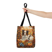 Australian Shepherd Autumn Harvest Tote Bag, Eco-Friendly Thanksgiving Gift