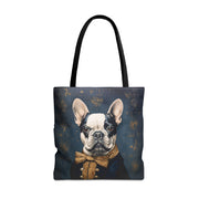 French Bulldog Aristocrat Canvas Tote Bag, Chic and Eco-Friendly Design