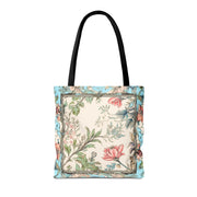 Elegant Floral Garden Tote Bag, Vintage-Inspired Eco-Friendly Carryall