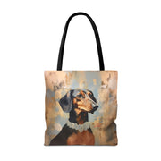 Elegant Dachshund Tote Bag - Artistic Design for Dog Lovers