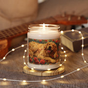 Golden Retriever Relaxation Candle – Vintage Art Pet Lover Gift