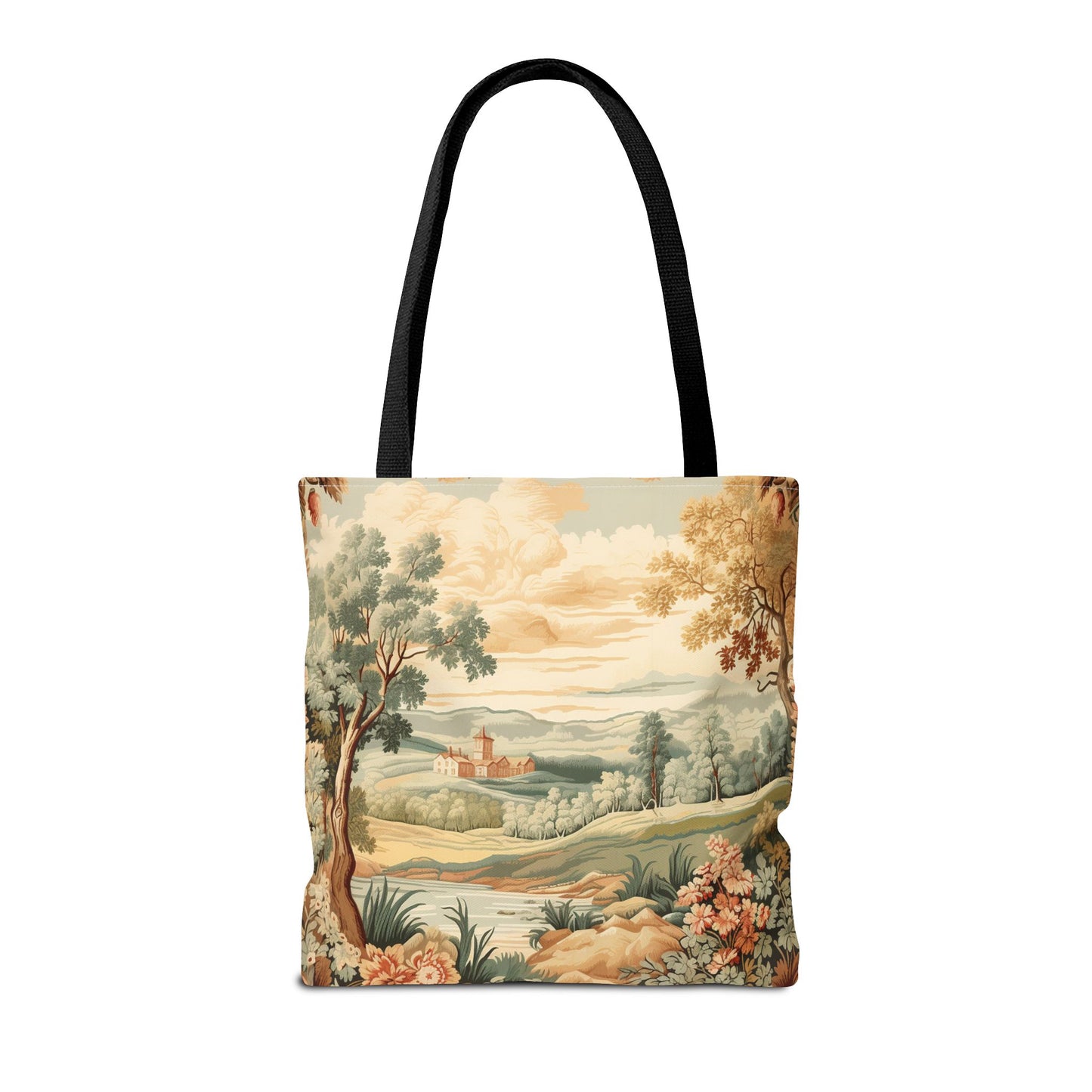 Pastoral Countryside Nature Tote Bag – Vintage Scenic Artwork