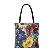 Floral Bloom Canvas Tote Bag, Vibrant Artistic Design for Everyday Use