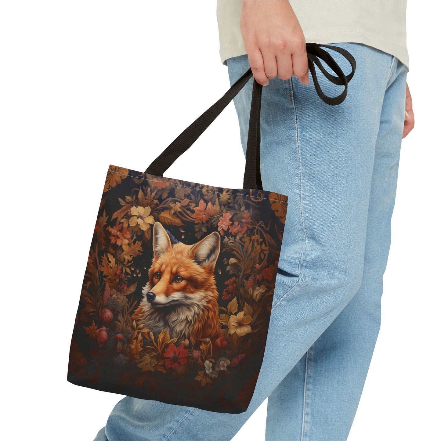 Autumn Fox Woodland Tote Bag, Eco-Friendly Shopping and Beach Bag