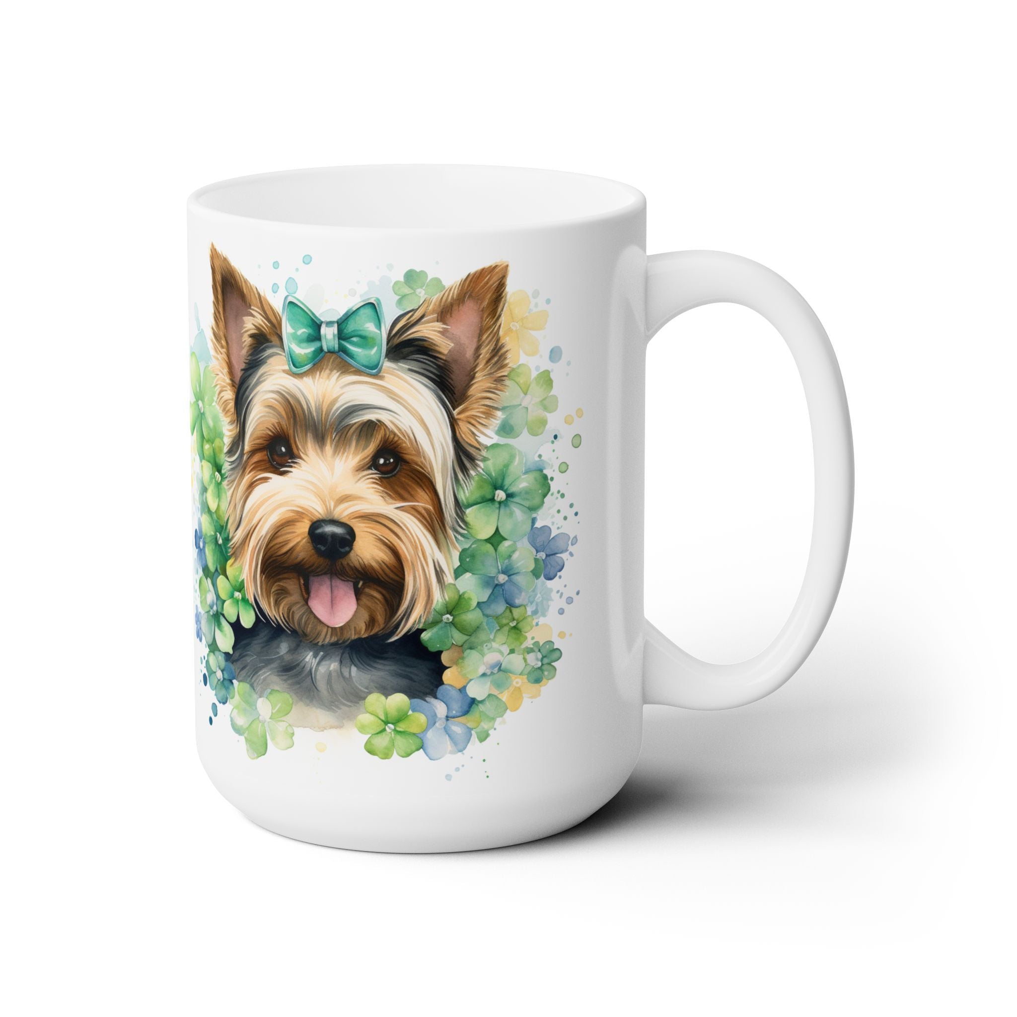 Yorkie Clover Charm St. Patrick's Day Mug – Cute Dog Lover Gift