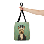 Yorkshire Terrier Top Hat Tote Bag, Eco-Friendly & Stylish Gift