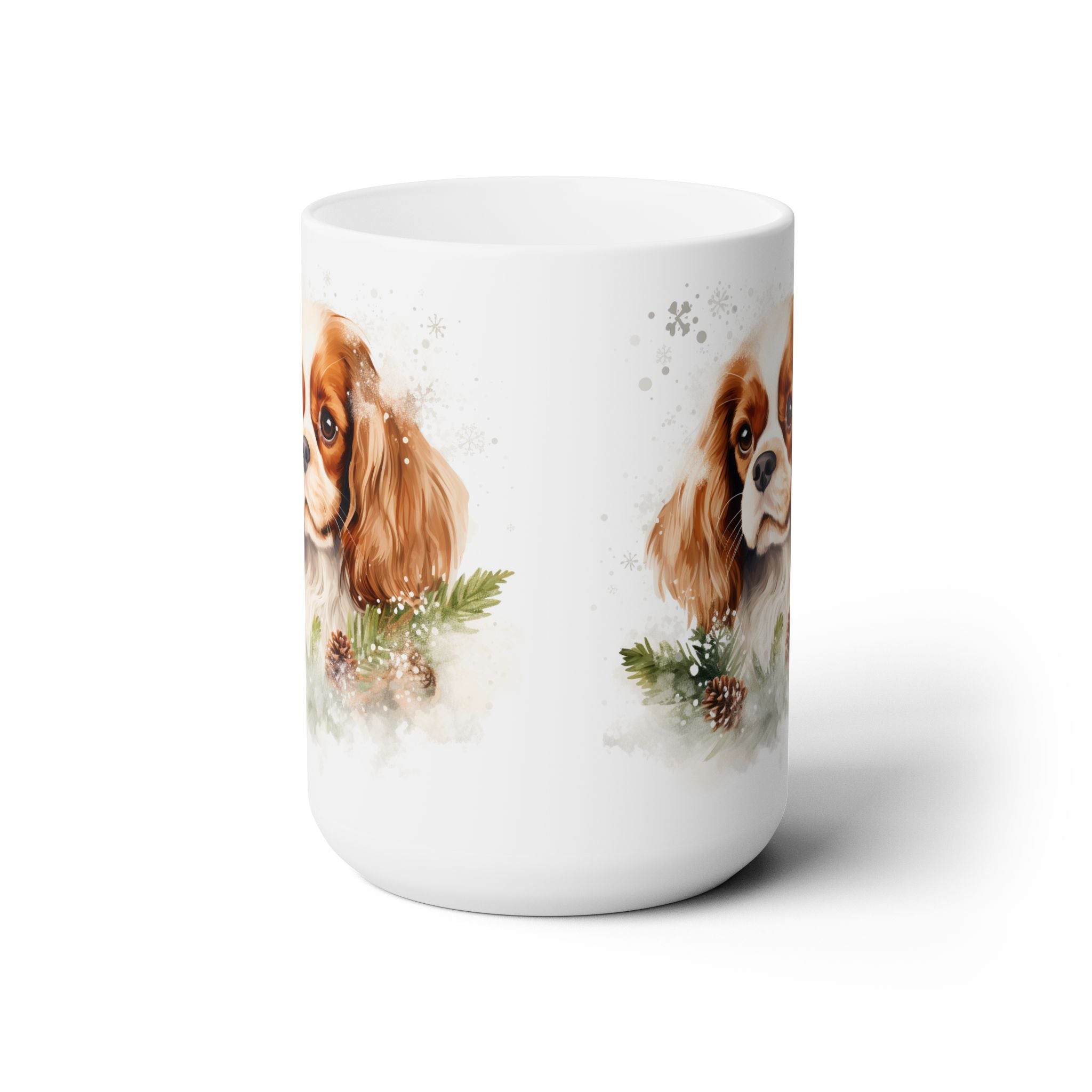 Cavalier King Charles Spaniel Winter Mug – Dog Lover Gift | Holiday Mug | Christmas Tea Cup