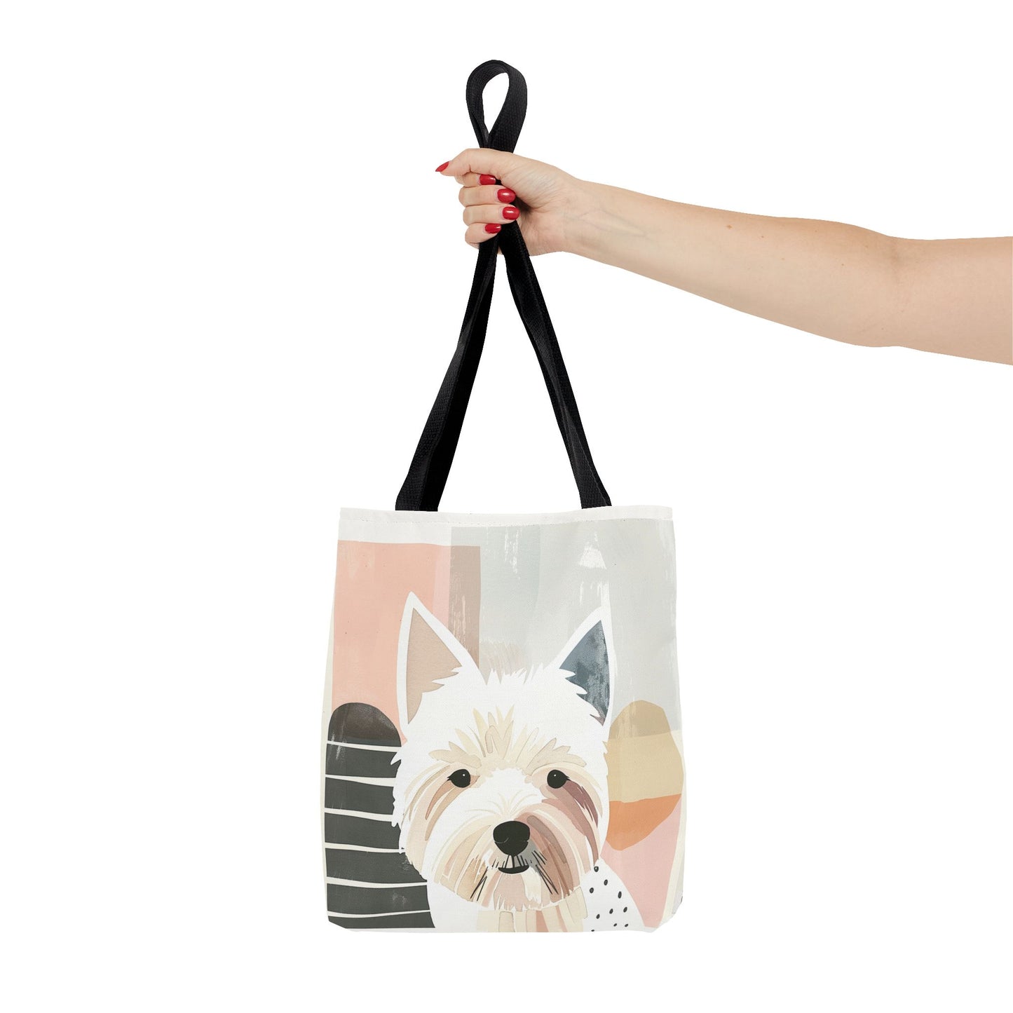 Westie Charm Tote Bag, Eco-Friendly Canvas Carry-All for Dog Lovers