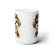 Elegant Shih Tzu Coffee Mug – Adorable Bowtie Design for Dog Lovers