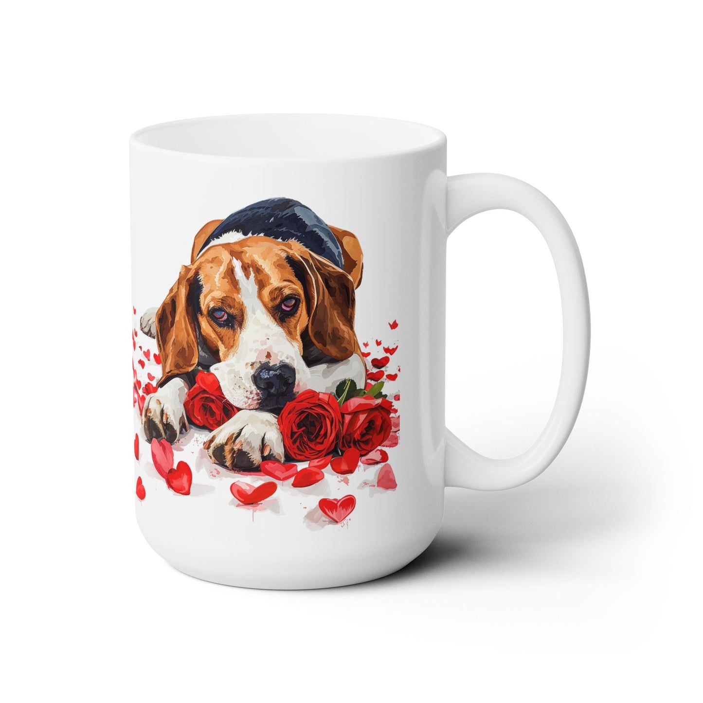 Beagle Love Valentine's Day Mug - Perfect for Dog Moms & Lovers