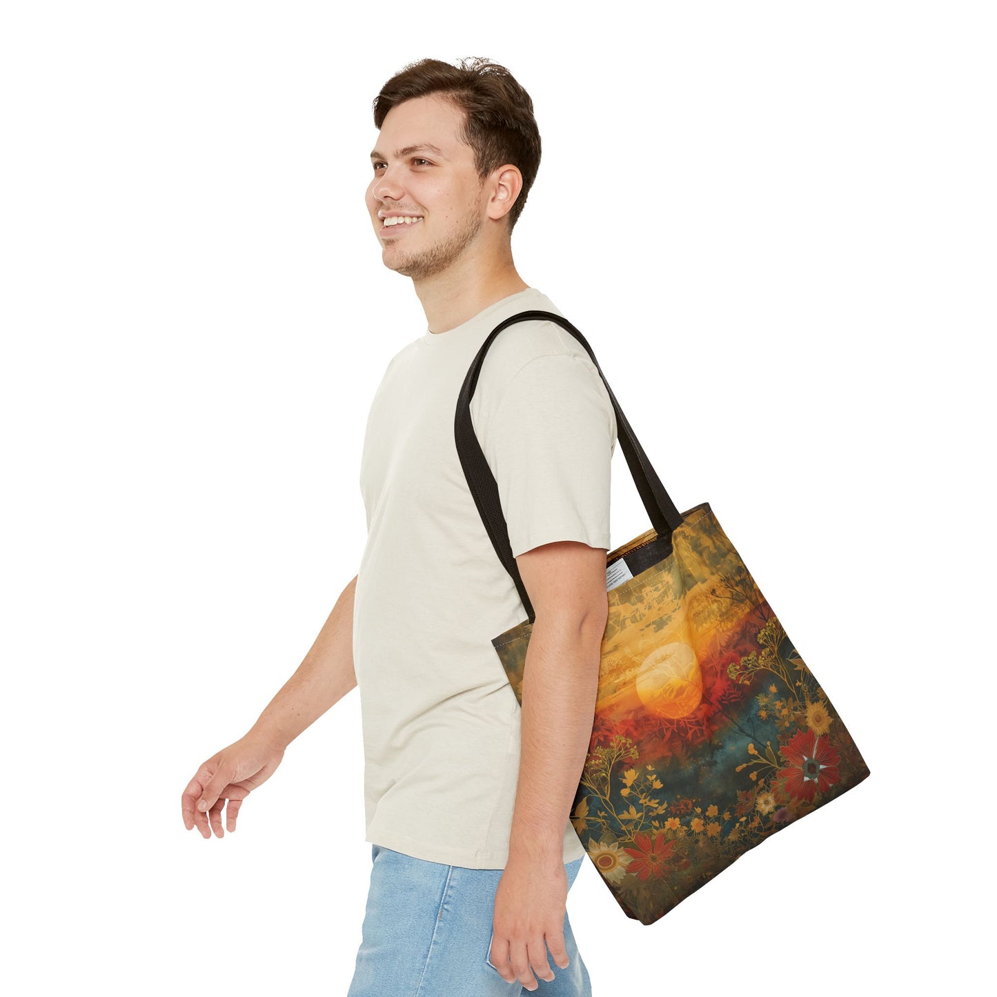 Sunlit Meadow Canvas Tote Bag – Eco-Friendly Gift for Nature Enthusiasts