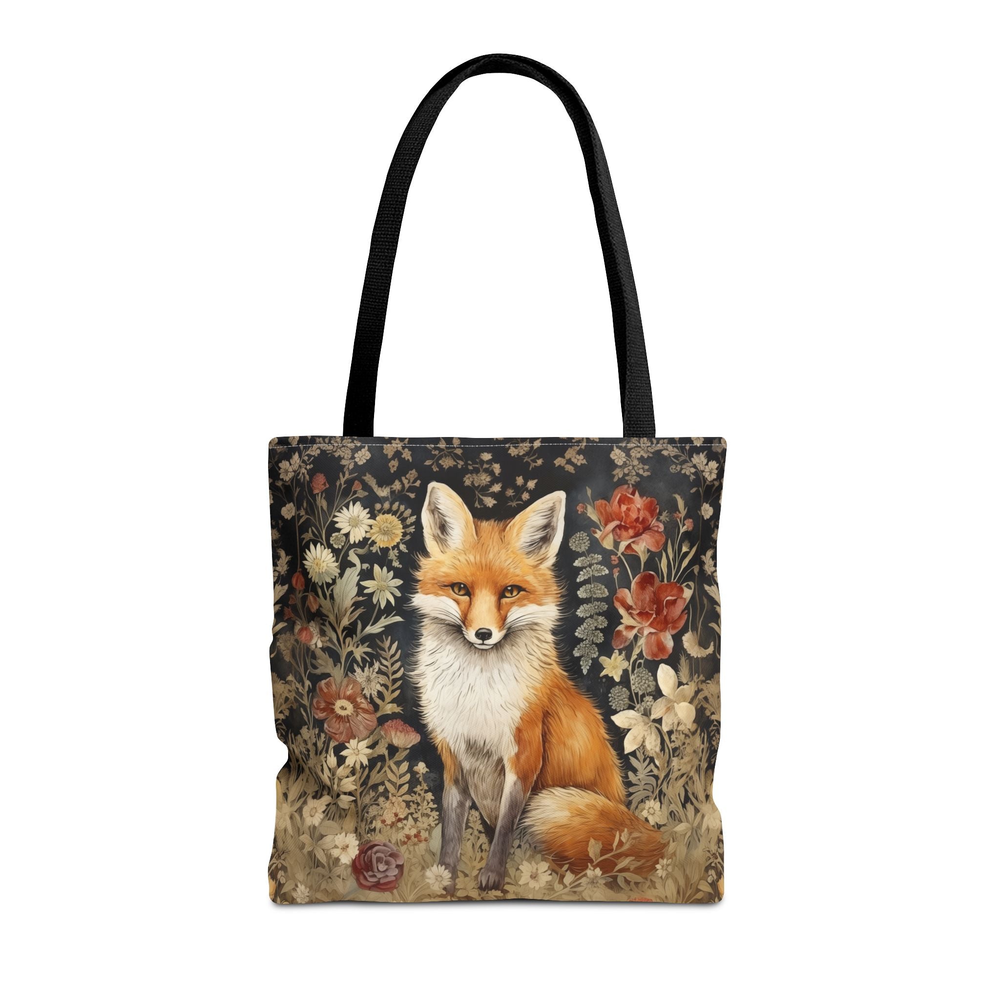 Elegant Fox Tote Bag, Nature-Inspired Eco-Friendly Carryall