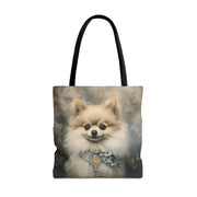 Pomeranian Elegance Tote Bag – Artful Canvas Bag for Dog Lovers