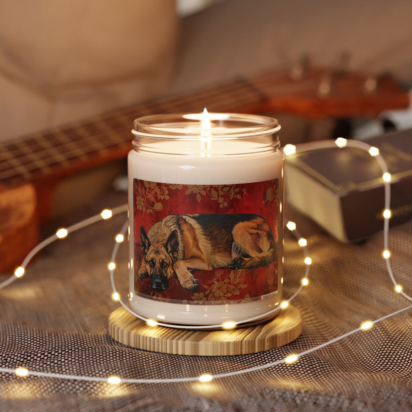 German Shepherd Candle – Cozy Decor & Dog Lover Gift