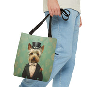 Yorkshire Terrier Top Hat Tote Bag, Eco-Friendly & Stylish Gift