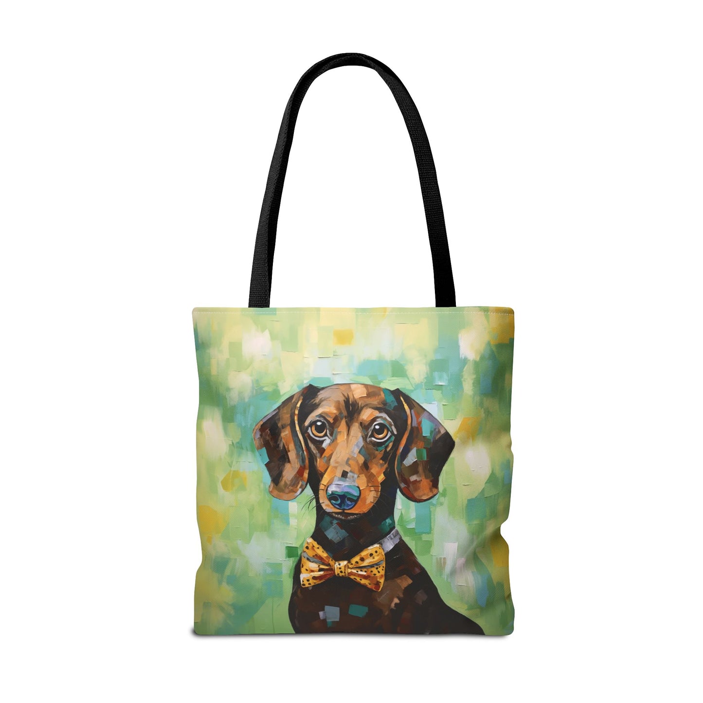 Dapper Dachshund Canvas Tote Bag – Artistic Eco-Friendly Companion