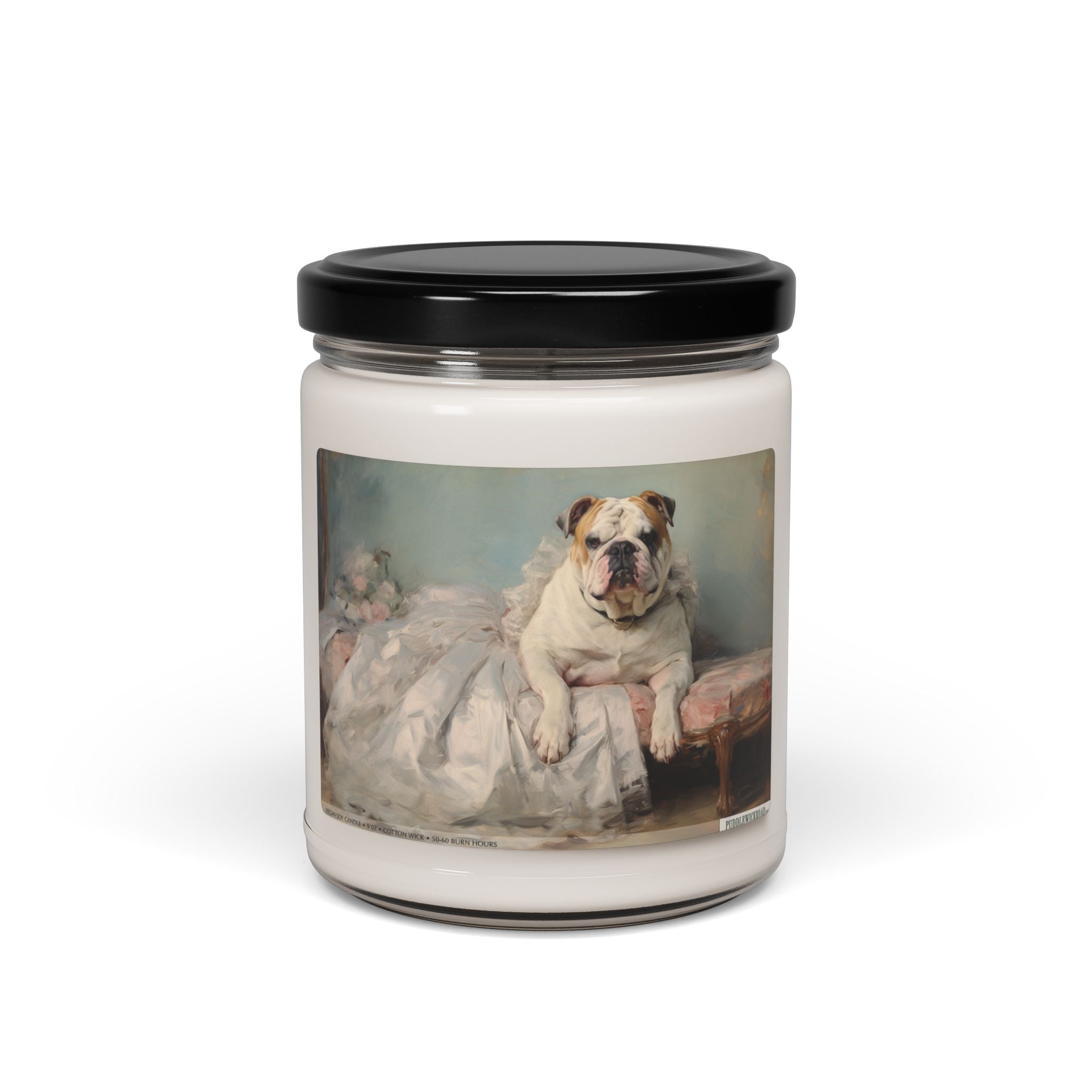 Regal English Bulldog Candle – Cozy Vintage Pet Lover Gift