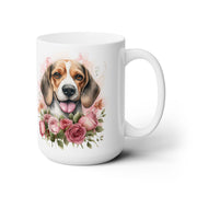 Beagle Bloom Coffee Mug – Cute Floral Dog Lover Gift