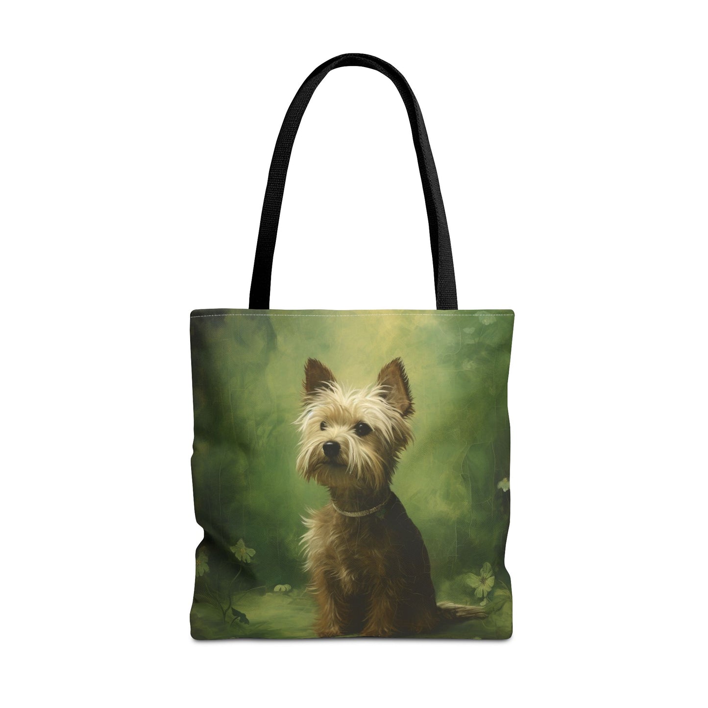 Yorkie Tote Bag – Eco-Friendly Canvas with Meadow Walk Design