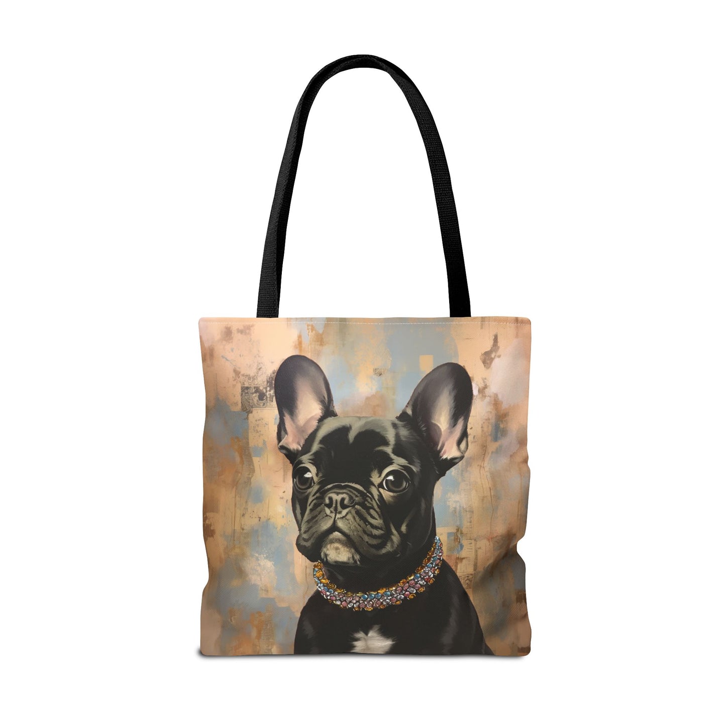 French Bulldog Chic Canvas Tote Bag - Stylish and Eco-Friendly