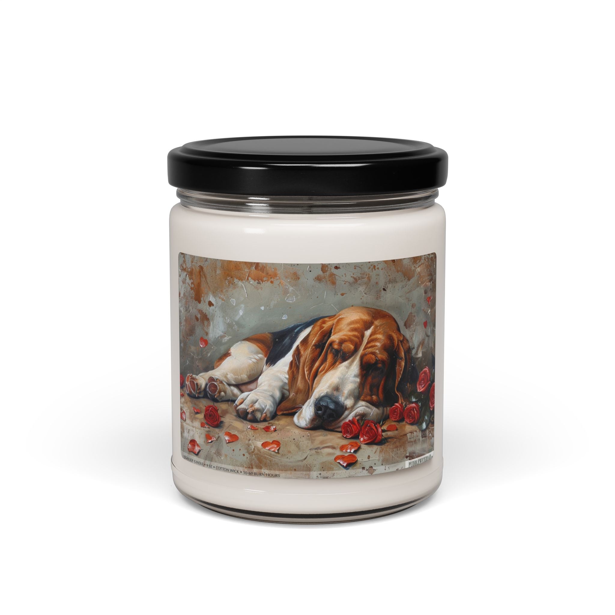 Basset Hound Dream Candle – Cozy Soy Wax Gift for Dog Lovers