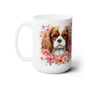 Cavalier King Charles Spaniel Mug - Floral Dog Lover Gift