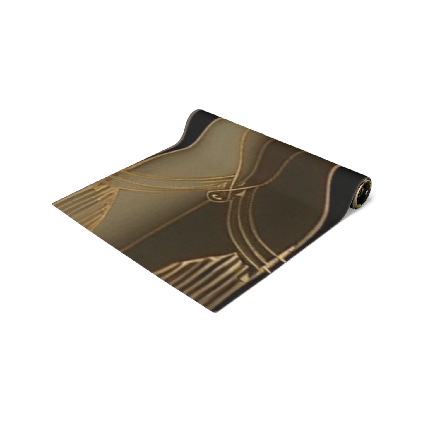 Art Deco Lady of the Decade Table Runner | Gold and Black Glamour Design (72" or 90")