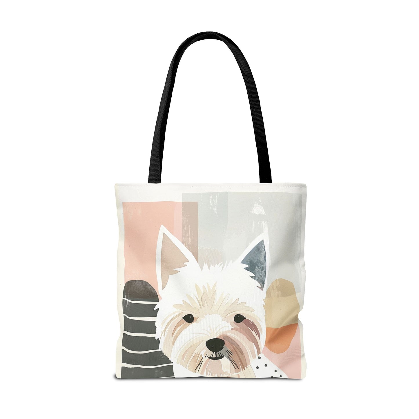 Westie Charm Tote Bag, Eco-Friendly Canvas Carry-All for Dog Lovers