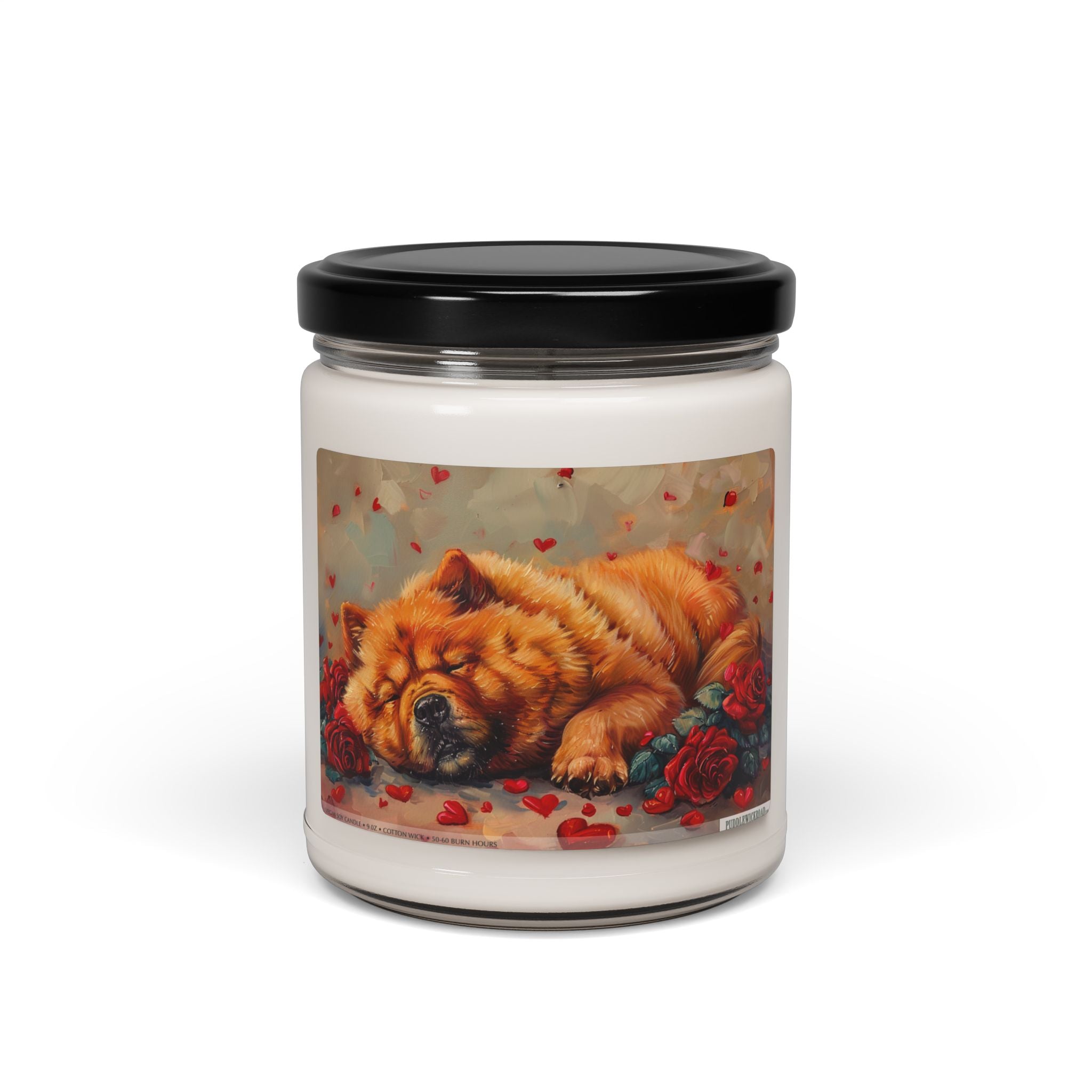 Charming Chow-Chow Candle - Cozy Memorial & Gift for Dog Lovers