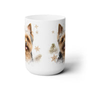 Yorkie Holiday Magic Mug - Yorkshire Terrier Winter Coffee Cup