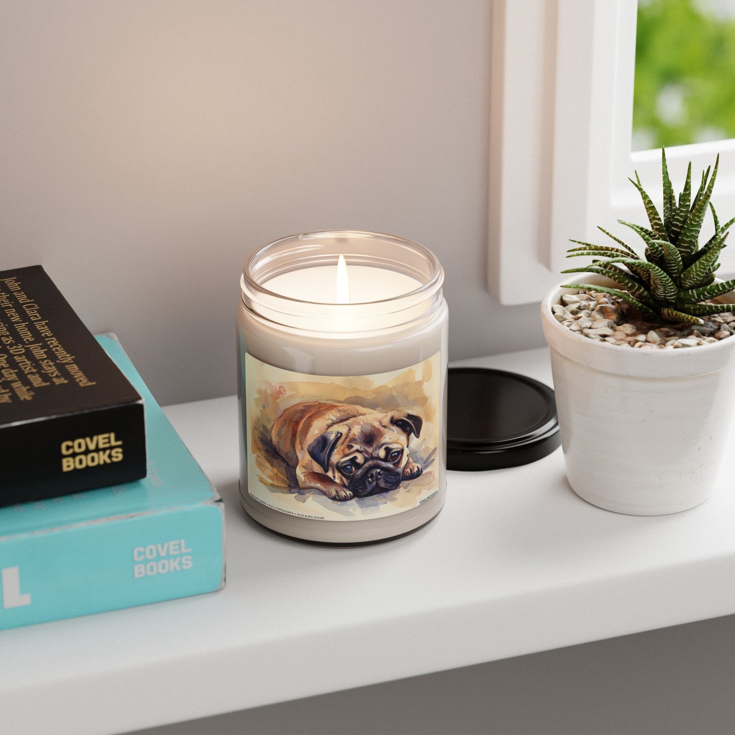 Cozy Pug Soy Candle – Perfect Gift for Dog Lovers & Pet Parents