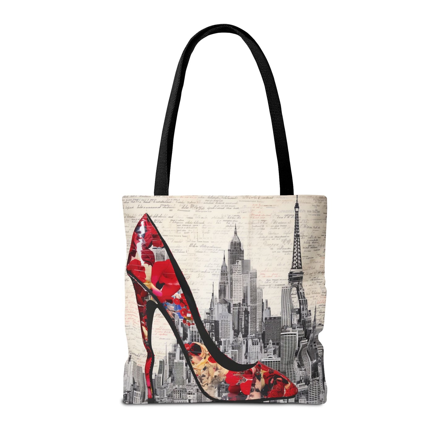 City Chic Stiletto Tote Bag, Stylish Canvas Handbag for Work & Market