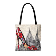 City Chic Stiletto Tote Bag, Stylish Canvas Handbag for Work & Market