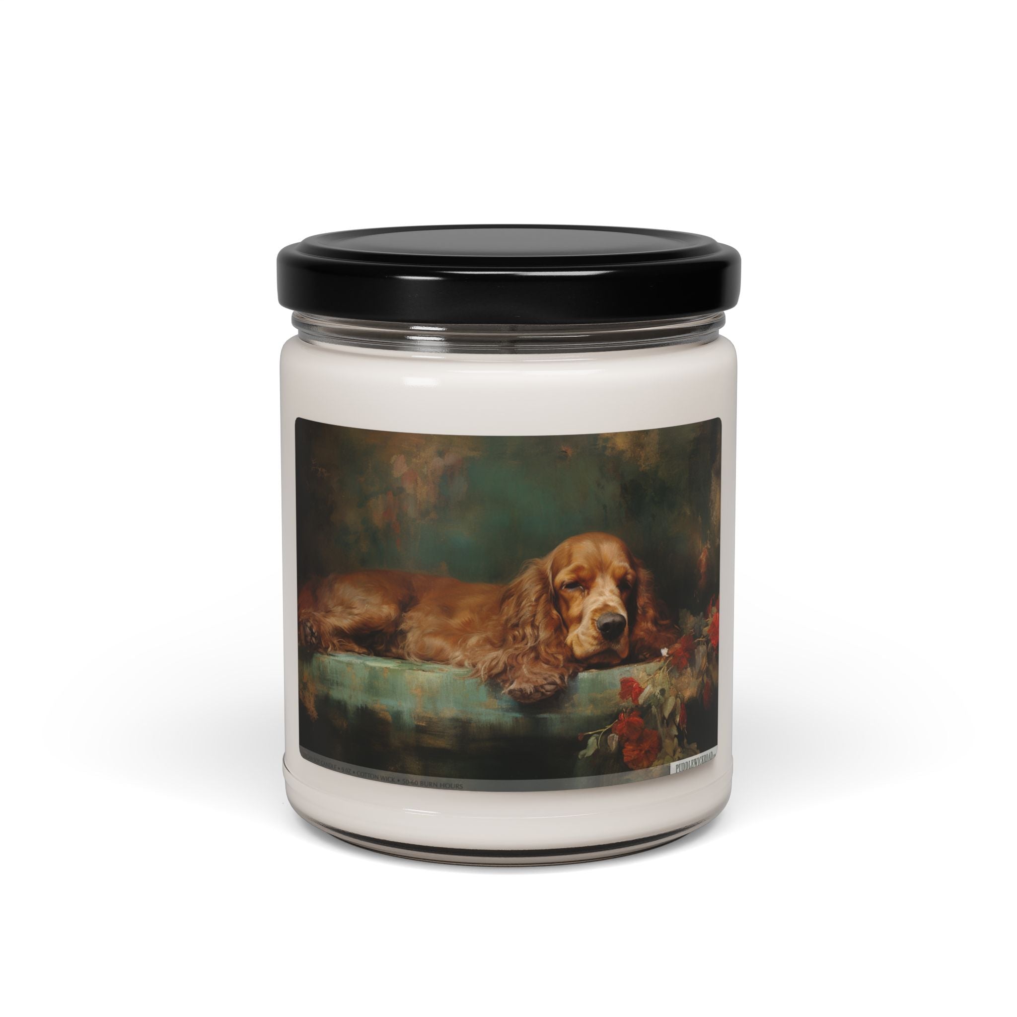 Cocker Spaniel Candle – Vintage Art Pet Lover Gift